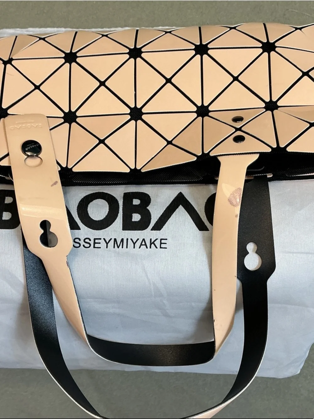 Issey Miyake Blush Pink Geometric Baobao Tote - Picture 4 of 5